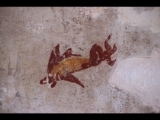 02713 ostia - regio v - insula vi - caseggiato del sole (v,vi,1) - raum (19) - malereien an der ostwand - detail - fisch - 2019.jpg